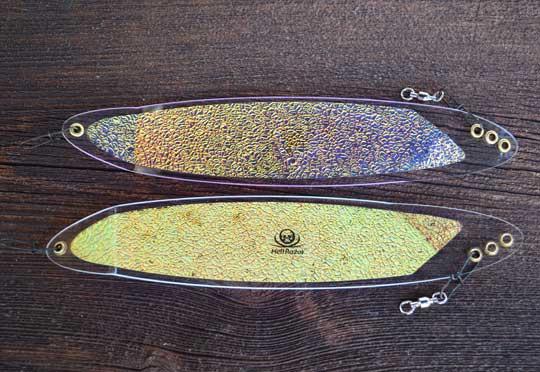 Hell Razor salmon trout Trolling dodger Wigglefin tackle