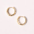 14K Gold-Dipped Two-Tone Hoops: ONE SIZE / GLD