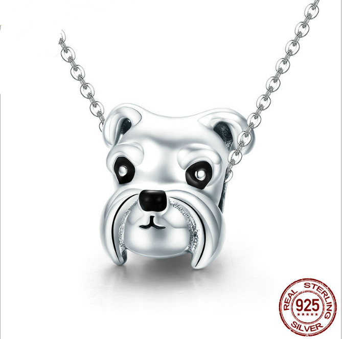 925 Sterling Silver Schnauzer Charm-charm-Ploocy-Ploocy