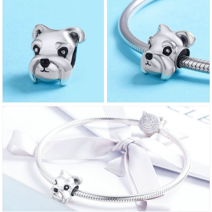925 Sterling Silver Schnauzer Charm-charm-Ploocy-Ploocy