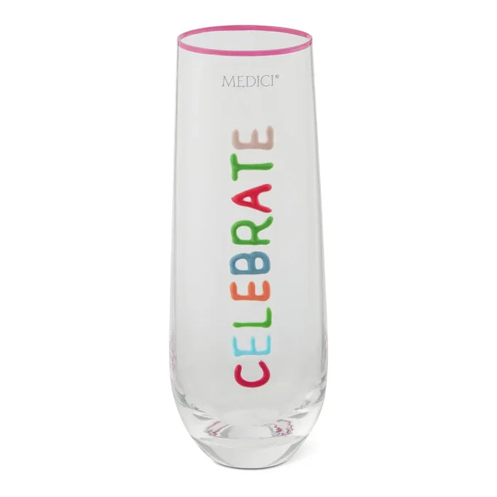 9.8oz Emboss Hp Flute - Celebrate