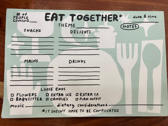 SALE - Eat Together Planner