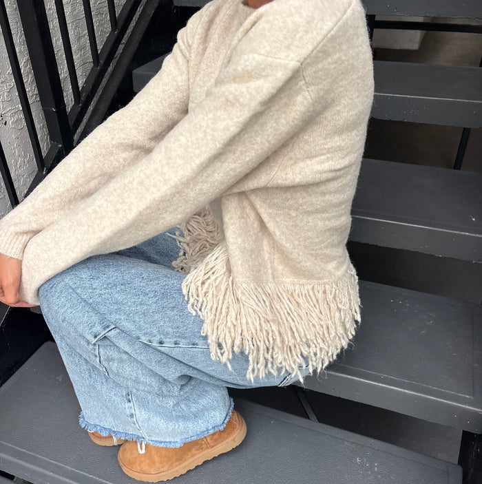 Fringin' Around Knit Sweater