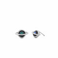 Abalone Saturn Stud Earrings