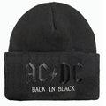 AC/DC Beanie - Back In Black Amplified