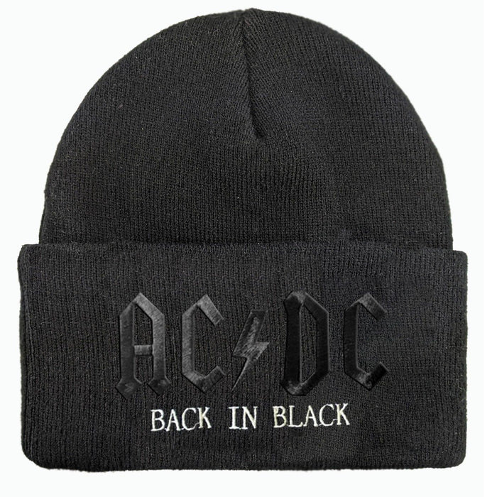 AC/DC Beanie - Back In Black Amplified