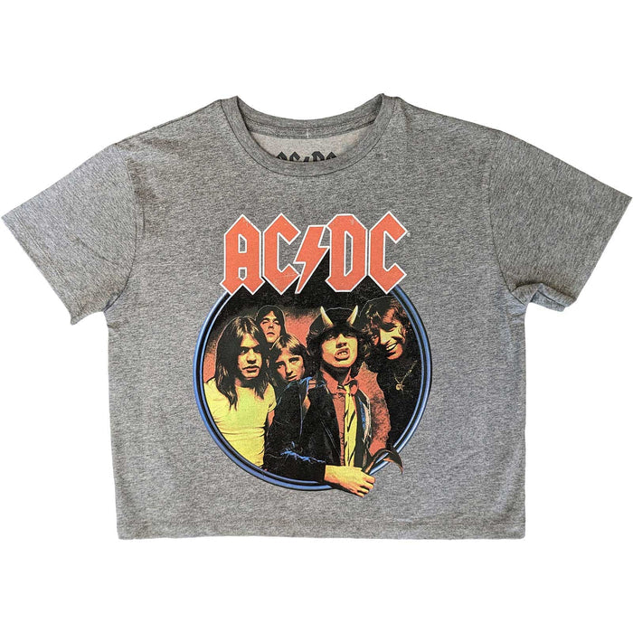 Ac/Dc Crop Top - High Way to Hell Rock Off