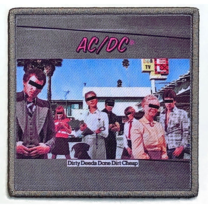 AC/DC Dirty Deeds Done Dirt Cheap Standard Patch Rock Off