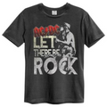 AC/DC Let There Be Rock Amplified Charcoal Men’s T-shirt