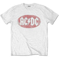 AC/DC T Shirt - Oval Logo Vintage Rock Off