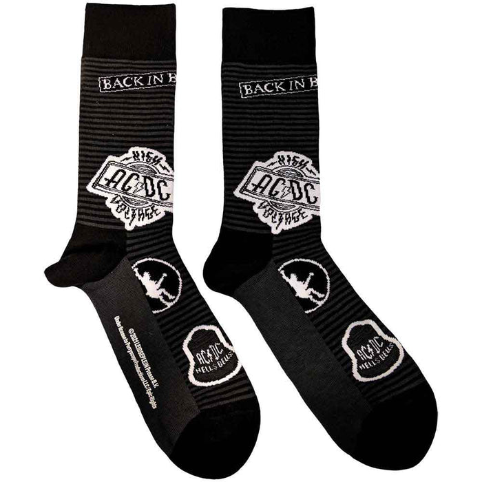 AC/DC Unisex Ankle Socks - Icons  (UK SIZE 7 - 11) Rock Off