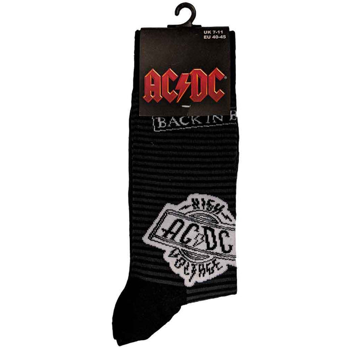 AC/DC Unisex Ankle Socks - Icons  (UK SIZE 7 - 11) Rock Off
