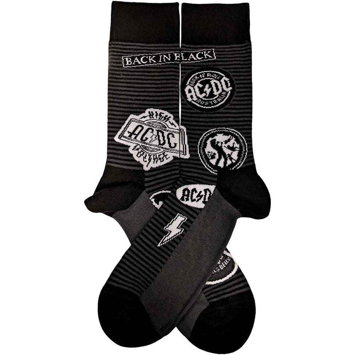 AC/DC Unisex Ankle Socks - Icons  (UK SIZE 7 - 11) Rock Off
