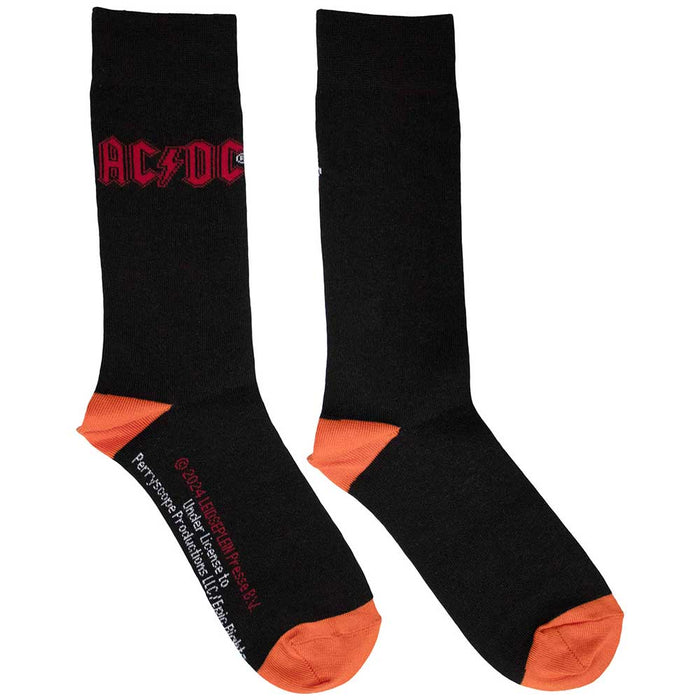 AC/DC Unisex Ankle Socks - Red Logo (UK SIZE 6 - 11) Rock Off