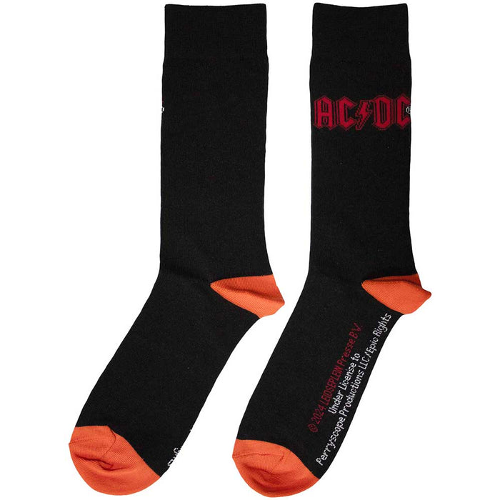 AC/DC Unisex Ankle Socks - Red Logo (UK SIZE 6 - 11) Rock Off