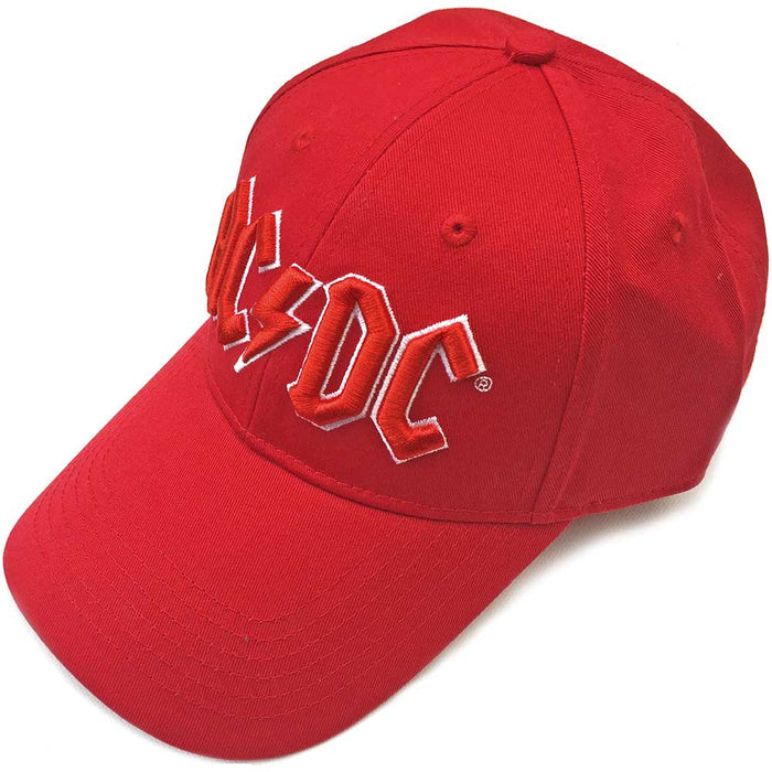 AC/DC Unisex Baseball Cap - Red Logo Rock Off