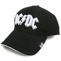 AC/DC Unisex Baseball Cap - White Logo Rock Off
