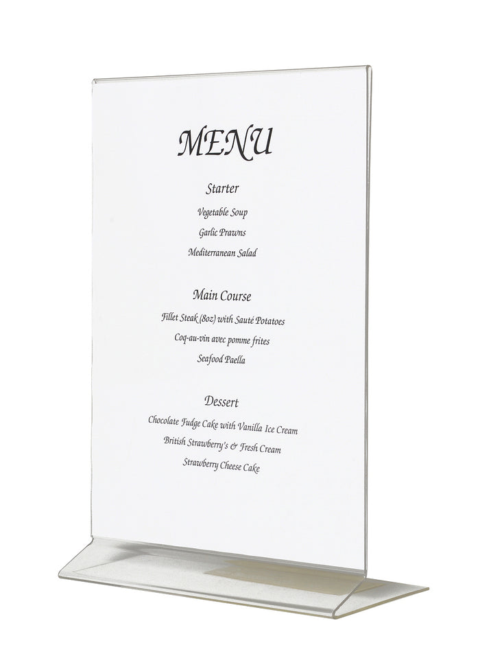 Acrylic Menu Holder A Size