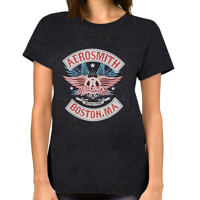 Aerosmith Unisex T-shirt - Boston Pride Rock Off