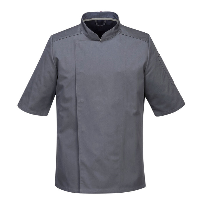 Airback Pro Chefs Jacket **Short Sleeves** Grey