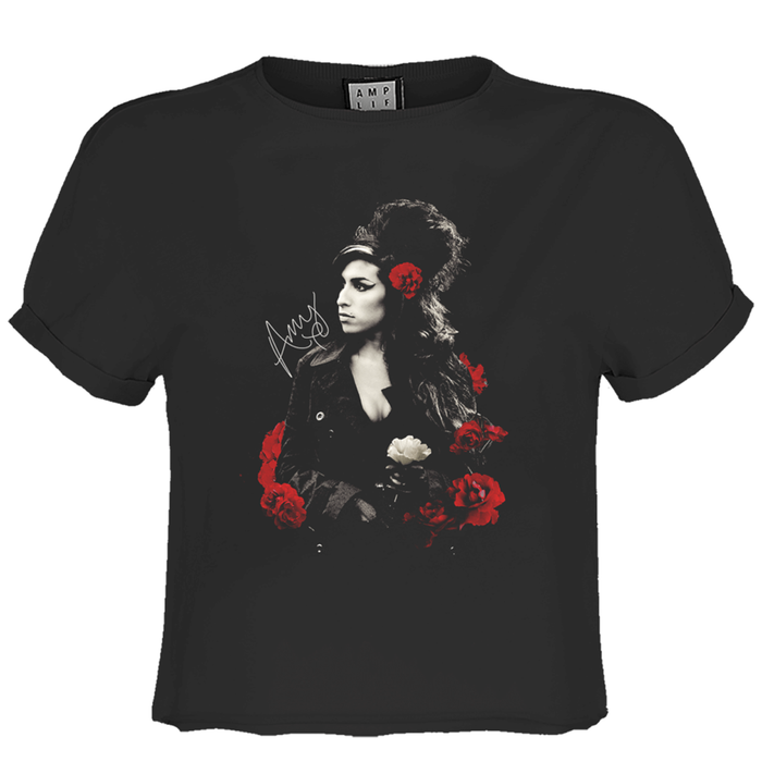 Amy Winehouse Unisex T-shirt - Floral Frame (Copy) Amplified