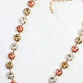 Andi Rhinestone Necklace Tpz Lt Mul