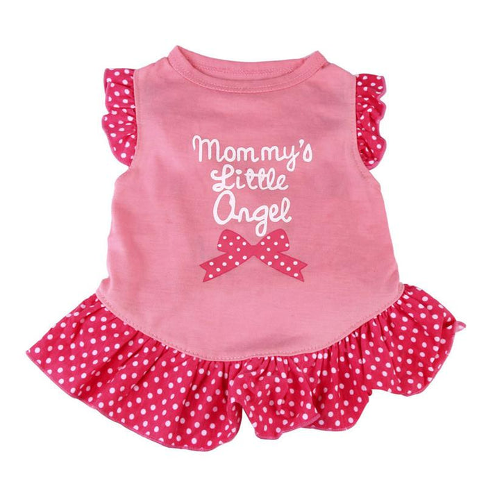 Angel Ruffled Dog T-Shirt