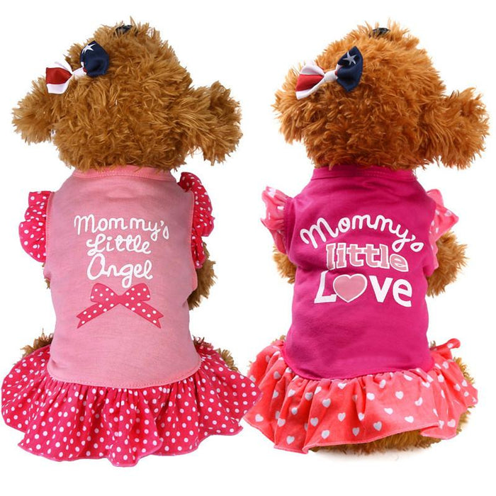 Angel Ruffled Dog T-Shirt