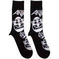 Anthrax Unisex Ankle Socks - Faces Pattern B&W UK SIZE 6 - 11) Rock Off