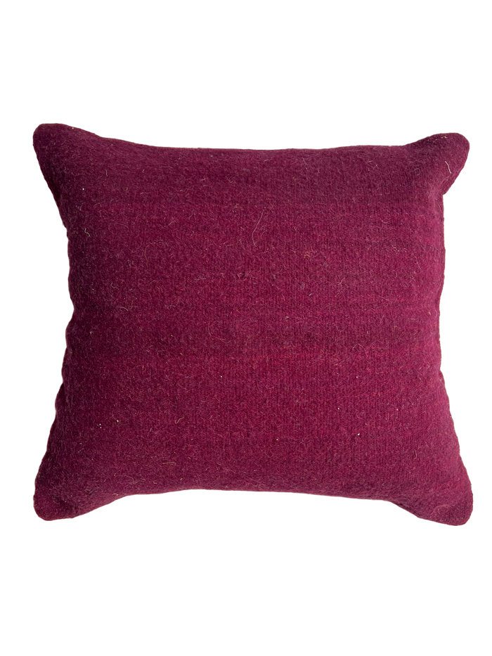 Anzal's Flatweave Pillow - Solid Purple - Salam Hello