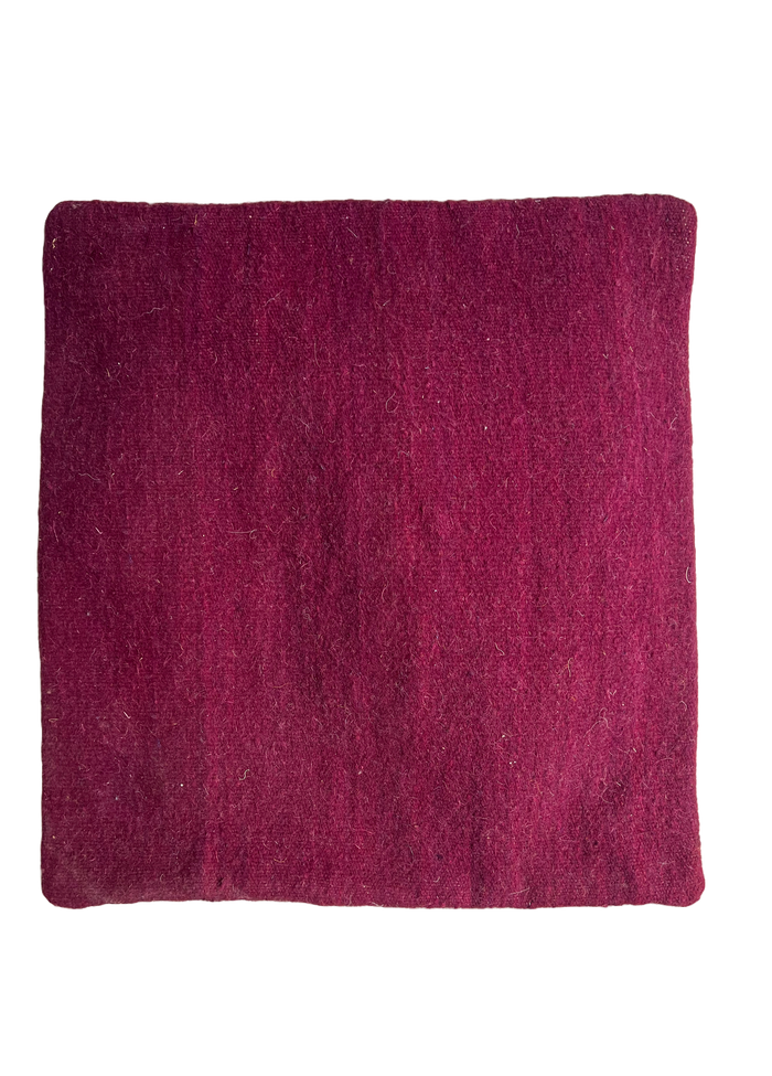 Anzal's Flatweave Pillow - Solid Purple - Salam Hello