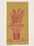 Asparagus. Why does it do that?  Dish Towels BLUEQ