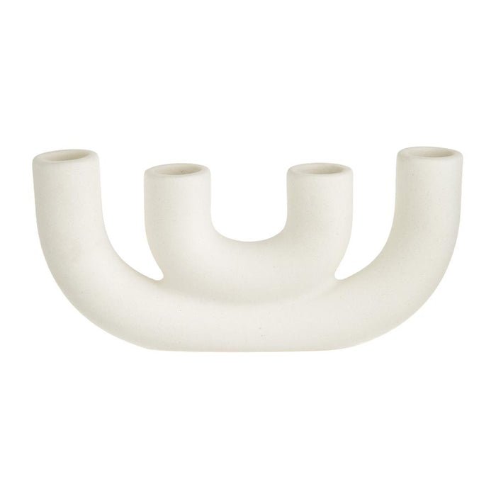 Emporium Astrala White Candle Holder | Koop.co.nz