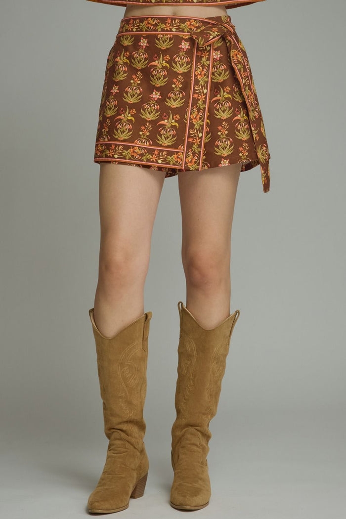 Autumn Air Wrap Skort