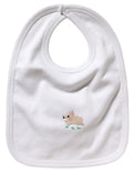 Baby Bib, Bunny (Cream/Pink)