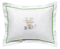Baby Boudoir Pillow Cover, Gardening Mouse (Green)