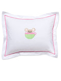 Baby Boudoir Pillow Cover, Mouse in Cup (Pink)