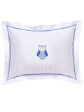 Baby Boudoir Pillow Cover, Owl (Blue)