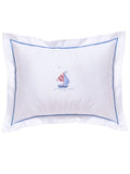 Baby Boudoir Pillow Cover, Sailboat & Seagull (Blue)