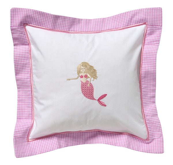 Baby Pillow Cover, Mermaid (Pink)