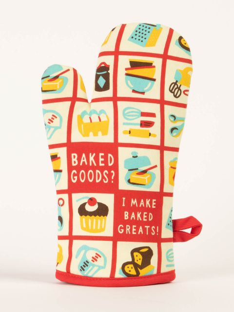 Baked Goods? Make Baked Greats! Oven Mitts BLUEQ