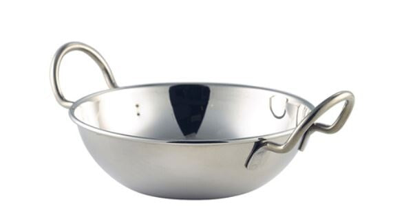 Balti Dish With Handle Stainless Steel 13 x 4cm 46.5cl / 16.25oz (Box Of 12)