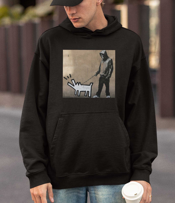 Banksy Hoodie - Dog Walker Banksy-Apparel