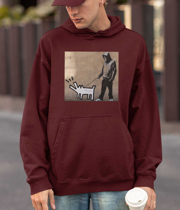 Banksy Hoodie - Dog Walker Banksy-Apparel