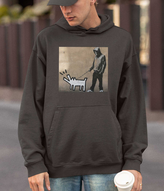 Banksy Hoodie - Dog Walker Banksy-Apparel