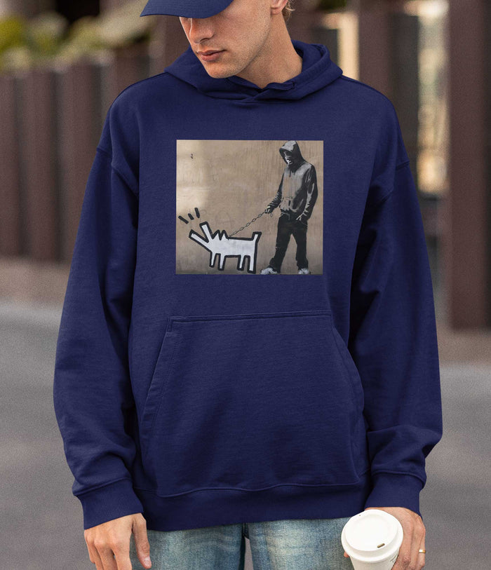 Banksy Hoodie - Dog Walker Banksy-Apparel