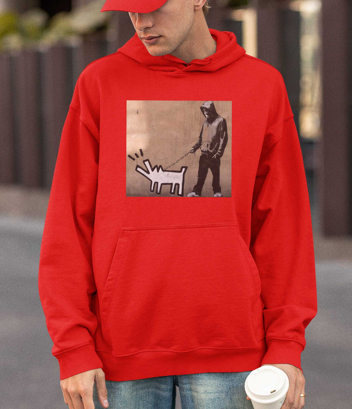 Banksy Hoodie - Dog Walker Banksy-Apparel