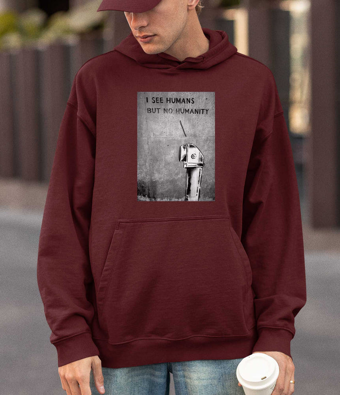 Banksy Hoodie - I See Humans but No Humanity Banksy-Apparel