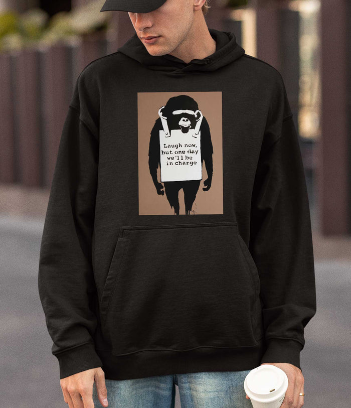 Banksy Hoodie - Laugh Now Banksy-Apparel