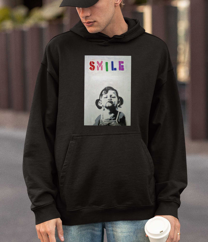 Banksy Hoodie - Smile Banksy-Apparel
